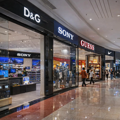 Major Retail Shopfronts at All Malls